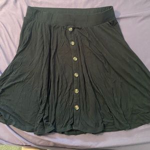 Black Torrid skirt with buttons